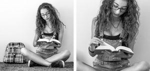 ragazza che legge un libro